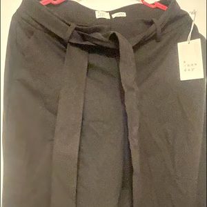 Wide leg black pants